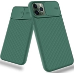 Cache Iphone 12 Pro avec protection d'appareil photo Vert