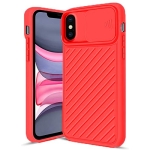Cache Iphone XS Max avec protection d'appareil photo Rouge