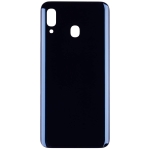 Back Glass Samsung A20 Noir