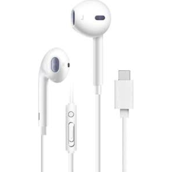 Kit Type C STEREO Earphones Blanc