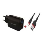 Iconix Chargeur Fast rapide- TYPE C - HC1028 -3.0A-Noir