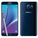 Back Glass Samsung Note 5 Bleu