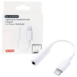 Lightning To Headphones Jack Adapteur Blanc