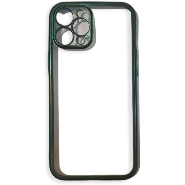 Cache Original Iphone 12 PRO MAX VERT ET TRANSPARENT