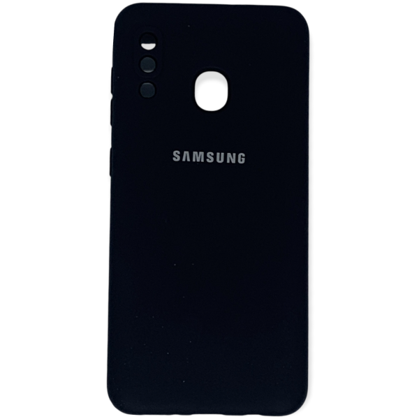 Cache Samsung A30 Noir