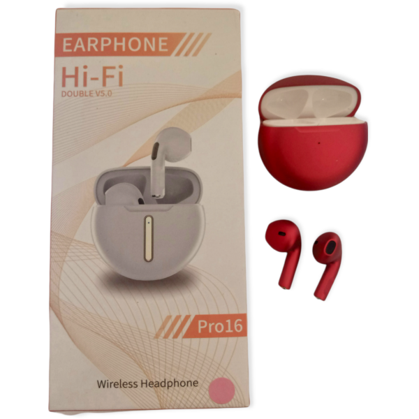 EARPHONE AIR PRO 16 ROUGE