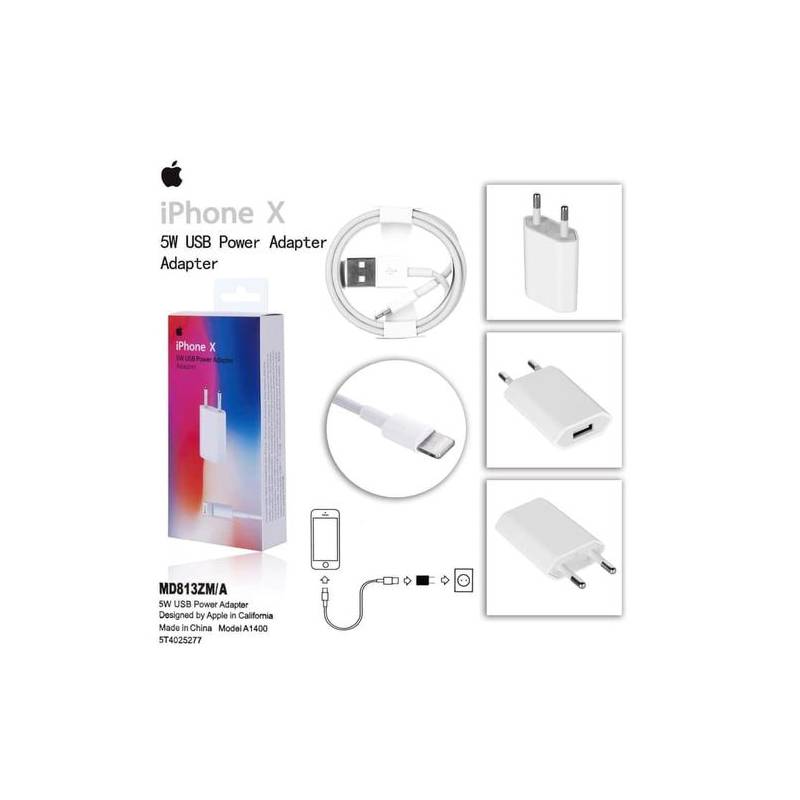 Chargeur iPhone X - CH826-0433-A - 5W USB Power - Blanc