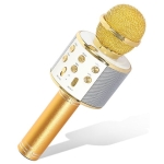 Microphone Bleutooth WS-858L Doré
