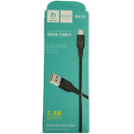 CABLE MICRO USB DENMEN D01V NOIR 2.4A
