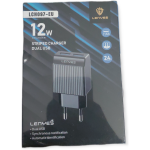 chargeur lenyes micro usb dual 12w lch097-eu