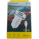 chargeur voiture borofone type c z12 2.4a