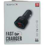 Chargeur voiture fast iconix 3.4 A  ic-c1716