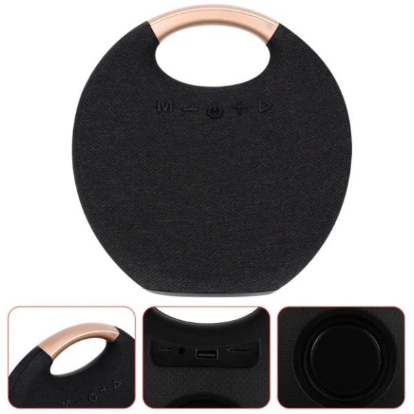 Haut-Parleurs Bluetooth Rond Avec Monture Bronze