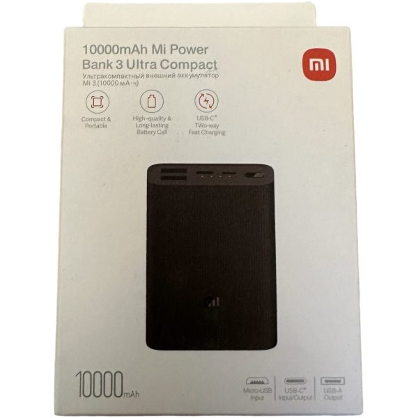 mi power banq 3 ultra compact noir 10000mAh