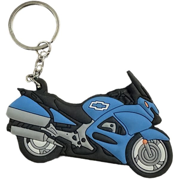 Porte clef MOTO BLEU