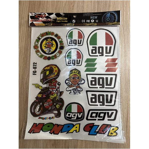 Sticker décoration honda club agv a4