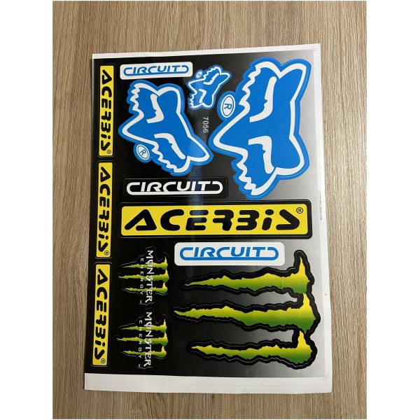 sticker décoration fox monster acerbis