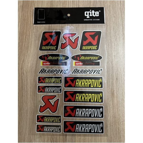 sticker décoration transparent ACRAPOVIC