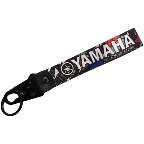 Porte clé yamaha bleu et noir