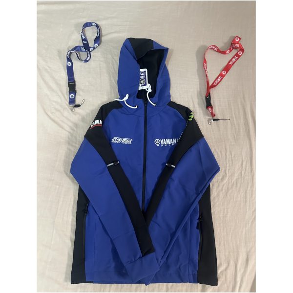 veste capuche YAMAHA BLEU TAILLE L – Image 3