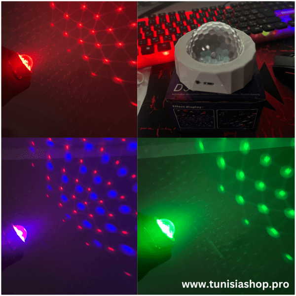 mini led dj détecteur de son