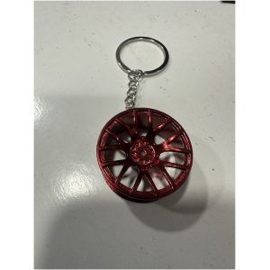 porte cle JANTE ALU rouge