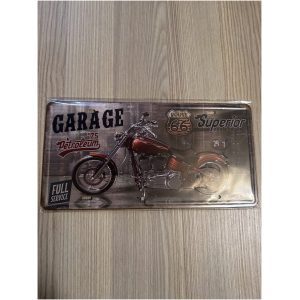 plaque décoration moto