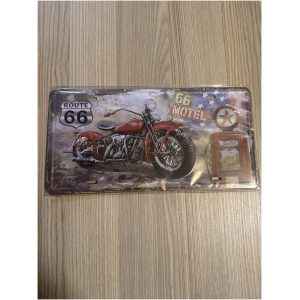 plaque décoration moto