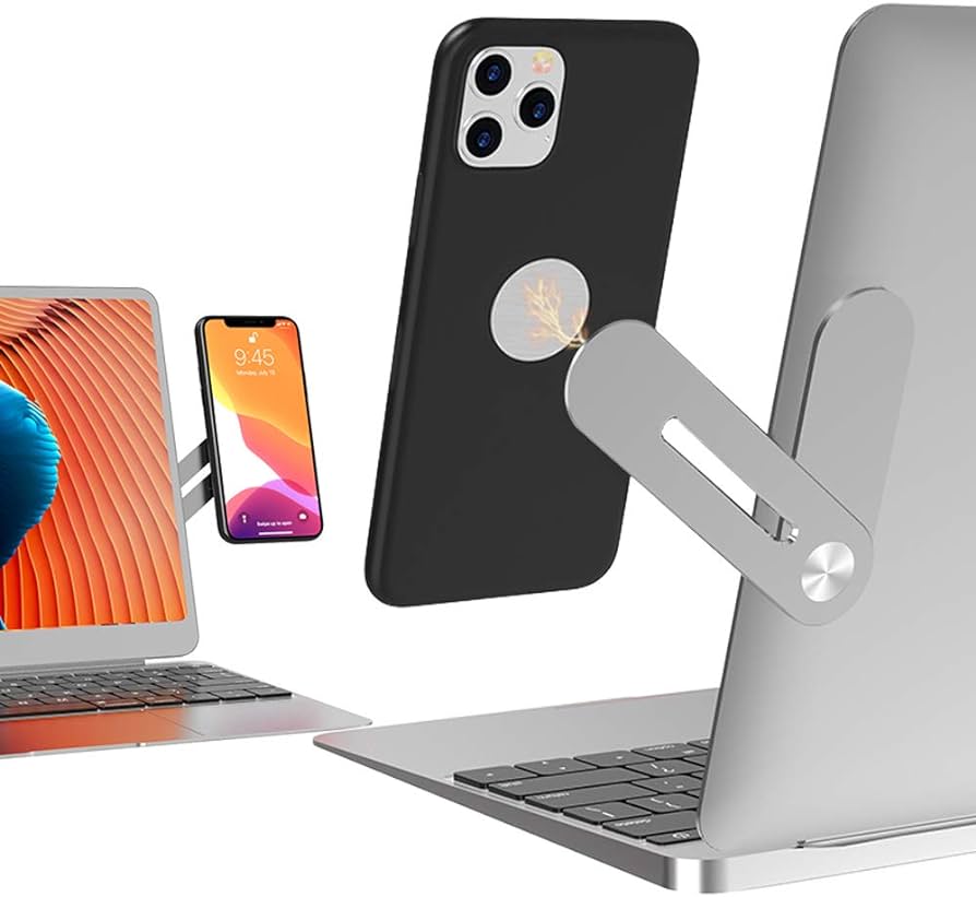 Support pliable de smartphone pour écran PC