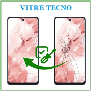 réparation Vitre brisé TECNO spark GO 1