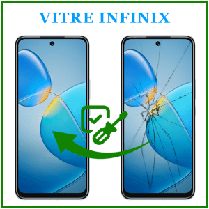réparation Vitre brisé infinix smart 9