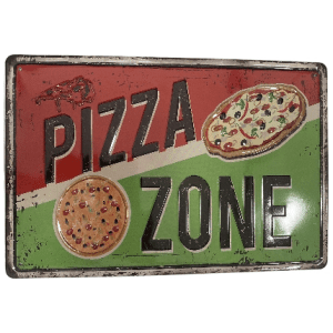 Plaque Decoration Pizza Zone