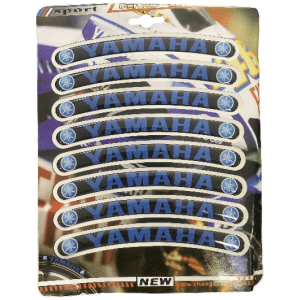 sticker jante bombe yamaha bleu