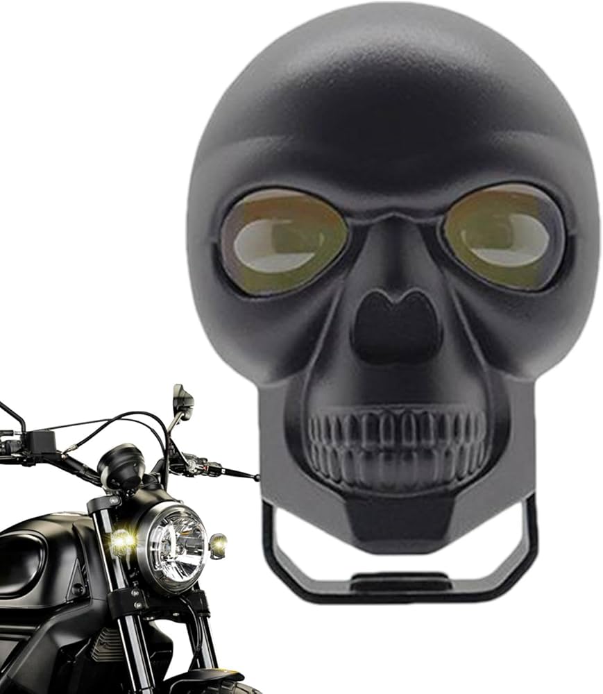 Motorcycle External Spotlight Skull