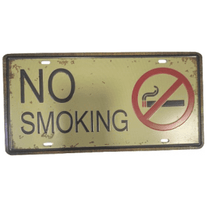 Plaque Decoration No Smoking