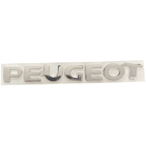Logo en lettres métalliques pour Peugeot