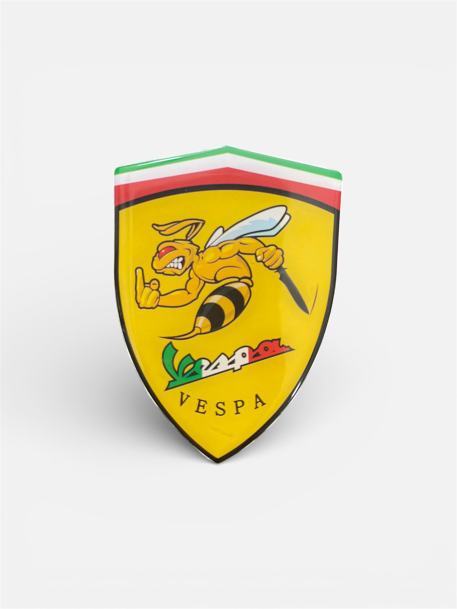 Sticker 3D Vespa Jaune