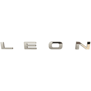 Logo en lettres métalliques pour Seat Leon