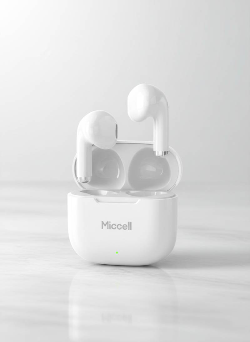 Ecouteurs Sans Fill Blanc Miccell